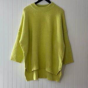 Free people oversized 3/4 sleeve tunic sweater